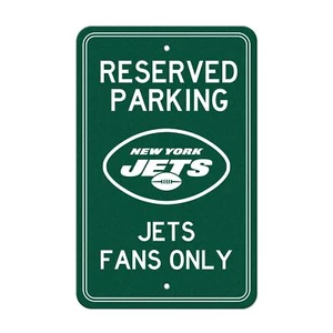 Fanmats NFL New York Jets Reserved Parking Sign Large Decor 12"x 18" - Picture 1 of 2