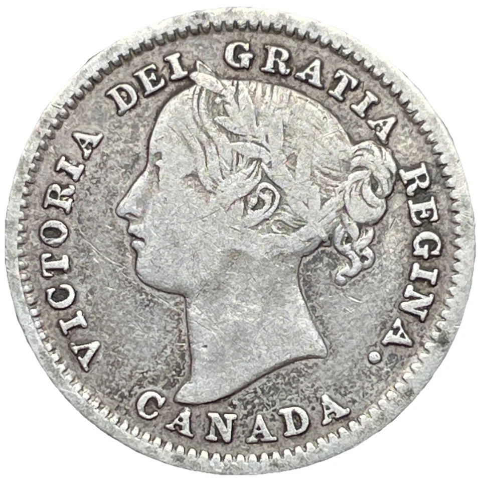 1884 Canada 10 Cents Silver Foreign Coin *KEY DATE* - Image 1 of 2