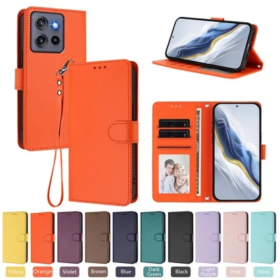 Flip Wallet Case For Motorola Moto G 5G/Power/Stylus 2025 Shockproof Cover+Strap - Image 1 of 4