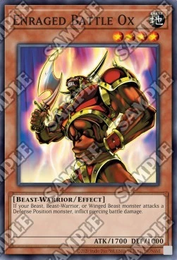 YuGiOh Enraged Battle Ox IOC-25TH-EN070 Rare Englisch NM unl. - Bild 1 von 2