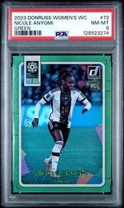 Donruss Women'ws WC Nicole Anyomi 2023 verde PSA 8 - Imagen 1 de 2