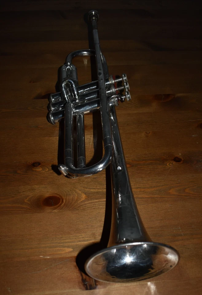 Schöne B-Trompete Weltklang mit Mundstück, vintage - Bild 1 von 4