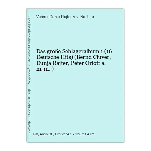 Das große Schlageralbum 1 (16 Deutsche Hits) (Bernd Clüver, Dunja Rajter, Peter  - Bild 1 von 1