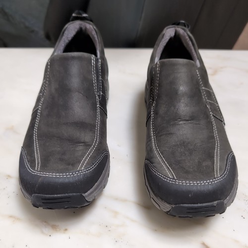 Scarpe Clarks donna 8 5 M Wave Walk slip on impermeabili pelle verde 26100044