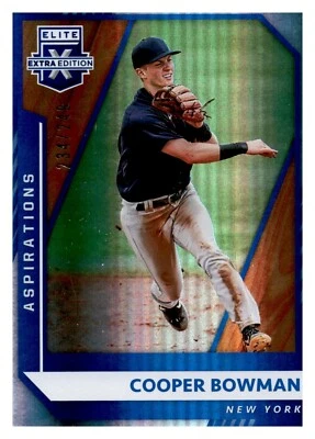 2021 Panini Elite Extra Edition - Cooper Bowman #122 Signatures (RC) /249 BoxY - Image 1 of 2