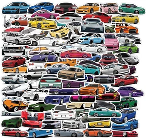 100PC Cool JDM Graffiti Sticker Bomb Skate Laptop PVC Stickers Car Decal Gift UK - Picture 1 of 10