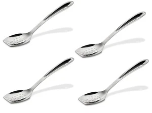 All-Clad Cook & Serve Stainless Steel Slotted Spoon, 10 inch, Silver 4 Pack - Picture 1 of 5