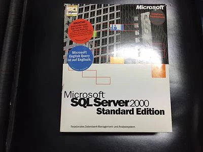 SQL Server 2000 estándar con 1 licencia de CPU alemán / con factura de IVA - Imagen 1 de 3