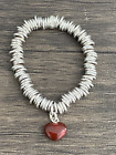Links of London Sweetie Bracelet with red enamel heart charm