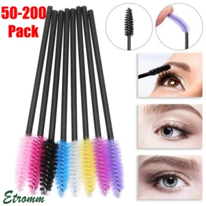 Disposable Mascara Brush Wands Cream Eyelashes Extension Eyebrow Makeup Tool New - Picture 1 of 13