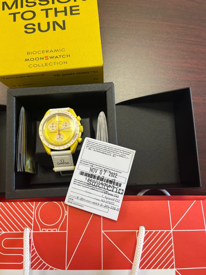 Swatch Mission To The Sun Men's Yellow Watch - SO33J100