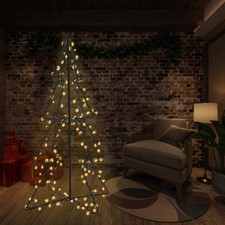 vidaXL Albero di Natale a Cono 240 LED Interni Esterni Decorazioni Natalizie