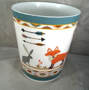 Mainstays Woodland Creatures Mülleimer Igel Fuchs Azteken Papierkorb 9,5" - Bild 1 von 11