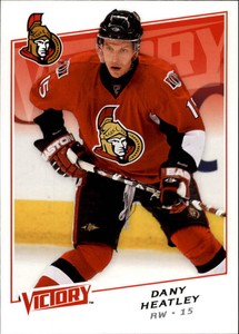 2008-09 Upper Deck Victory Senators Hockey Card #62 Dany Heatley