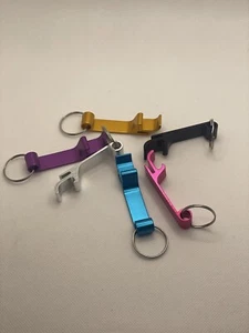 6 Pcs Bottle Opener Key Ring Chain Keyring Keychain Metal Beer Bar Tools Claw US - Picture 1 of 1