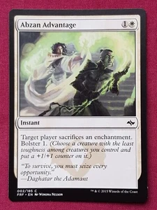 Magic The Gathering FATE REFORGED ABZAN ADVANTAGE white card MTG - Picture 1 of 2