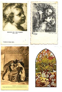 Set di 8 cartoline illustranti opere di rinomati artisti e pittori. - Picture 1 of 4