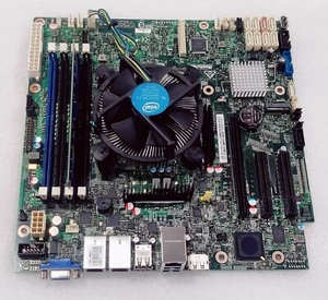 Used Intel MB PBA H57532-350 S1200SP+CPU Xeon E3-1230 V6+ Heat Sink Fan+Dimm 8G - Picture 1 of 5