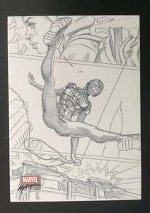 2022 Marvel Masterpieces - Miles Morales #AP-78 - Preliminary Art