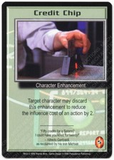 Babylon 5 CCG Shadows Promo Card Credit Chip Used Played