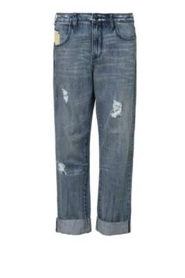 Pantalones de mezclilla SASS & BIDE "The 3rd Person" desgastados tiro medio novio - talla 26 - Foto 1 de 4