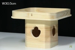Japanese SHINTO Offering stand SANPO Japanese cypress KAMIDANA 尺 W30.5cm - Picture 1 of 3