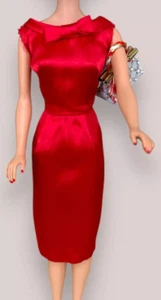 Barbie Vintage Rosso SATIN Fodero Pak SUPER RARO DA COLLEZIONE - Foto 1 di 2