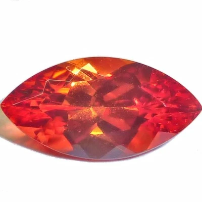 Gemas facetadas marquesa naranja zafiro creado en laboratorio (3 opciones) desde 1989 EE. UU. Foto 1 de 4