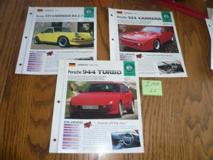 Three From Germany Hot Cars UNIQUE IMP BROCHURES - IMP 65 - Porsche 911 924 944 - Picture 1 of 1