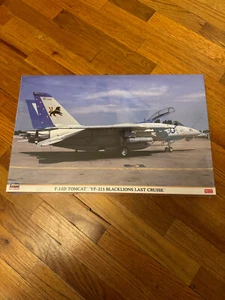 HASEGAWA 1/48 SCALE F-14D TOMCAT VF-213 BLACKLIONS LAST CRUISE - Picture 1 of 4