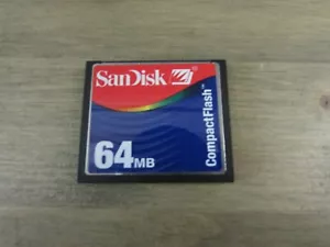 64MB SanDisk CompactFlash CF Memory Card 64MB SDCFB - Picture 1 of 2