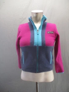 Columbia Size S (8) Kids Unisex Full Zip Stand Collar Pocket Athletic Jacket 140 - Picture 1 of 9