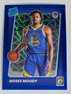 2021-22 Panini Donruss Optic - Rated Rookie Blue Velocity Prizm #184 Moses Moody - Picture 1 of 2