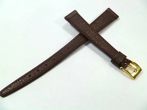 12 mm DUNKELROT UHRENARMBAND GEGERBTES KALBSLEDER UHRENBAND LEDER 1202 - Picture 1 of 2