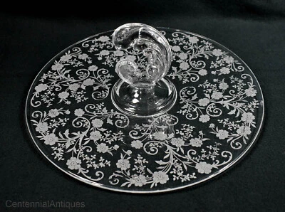 Fostoria - Buttercup - Center Handled - Sandwich Tray - #2364 -11.25" - Image 1 of 4