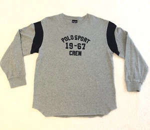 Camisa De Colección Años 90 POLO SPORT Ralph Lauren 19-67 Crew Manga Larga Para Hombre Pequeña RARA - Imagen 1 de 9