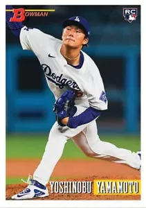 2024 Topps 93 Bowman MLB RC TARJETA RETRO SET 25 DODGERS YOSHINBOU YAMAMOTO #74 - Imagen 1 de 1