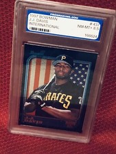 1997 ~ J. J. Davis #437 / Bowman Baseball Series / PGS Graded ~ NM-MT+ 8.5