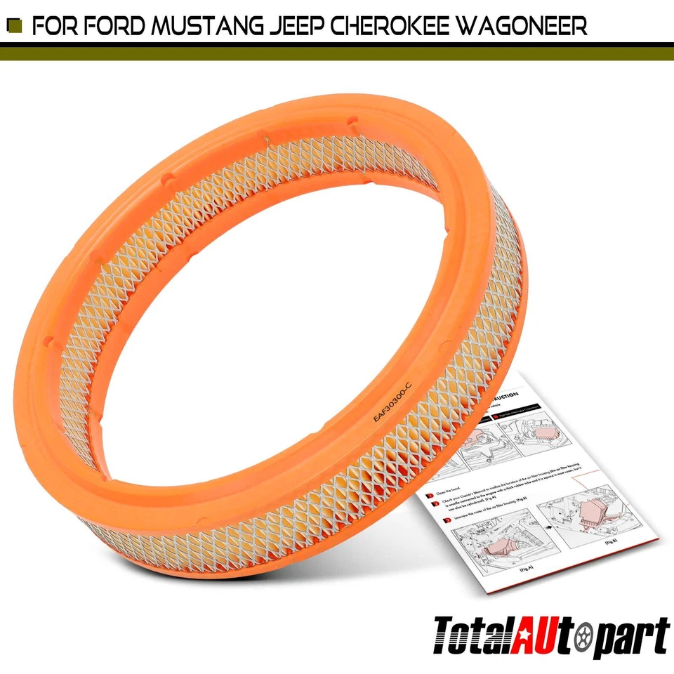 Engine Air Filter for Ford Granada 1975-1982 Mustang P-350 Jeep Cherokee Mercury - Image 1 of 4