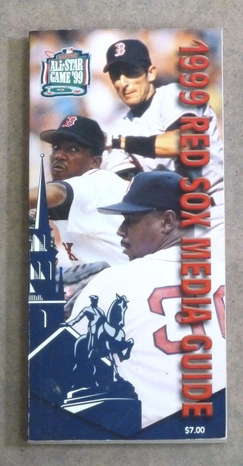 BOSTON RED SOX MLB BASEBALL MEDIA GUIDE - 1999 - NEAR MINT - Image 1 of 1