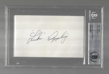 Luke Appling HOF Beckett Authentic Index Card Signature Autograph Auto ⚾
