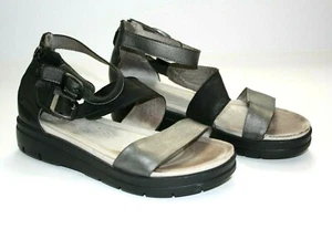 JAMBU Cape May Women's Black Leather Strappy Sandals Ankle Buckles Sz 8.5M - Picture 1 of 6