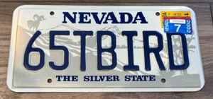NEVADA, Vanity License Plate, 65TBIRD (The Silver State) 65 Thunderbird, T Bird - Picture 1 of 2