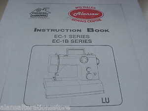 Toyota 2702 EC-1,EC-1B  Sewing Machine Operator Manual (No machine Inc)