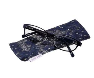 Foster Grant Isa Navy Women's Reading Glasses - Pick Strength - Picture 1 of 3