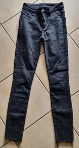 COPPIA PANTALONI DONNA CALZEDONIA TG. XS NERO E BIANCO COTONEJEANS ELASTICIZZATO - Foto 1 di 5