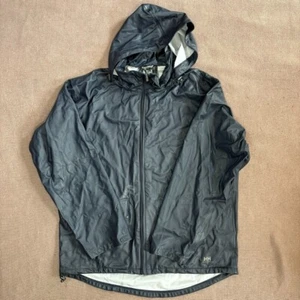 Helly Hansen Mens Large Navy Blue Workwear Poly Zip Up Waterproof Jacket - Picture 1 of 15