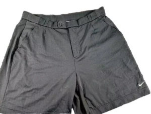 Pantaloncini Nike Golf Uomo Nero FIT DRY Flat Front Taglia XL Pantaloncini Casual con Cintura Grigio - Foto 1 di 10