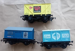 Rake of Three Hornby OO Gauge Mixed Goods Wagons - Picture 1 of 1