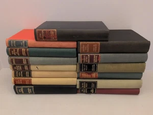 Reprint Society Books Lot Of 14 Vtg 1940s Hardback Novels Colorful Decor Staging - Picture 1 of 16